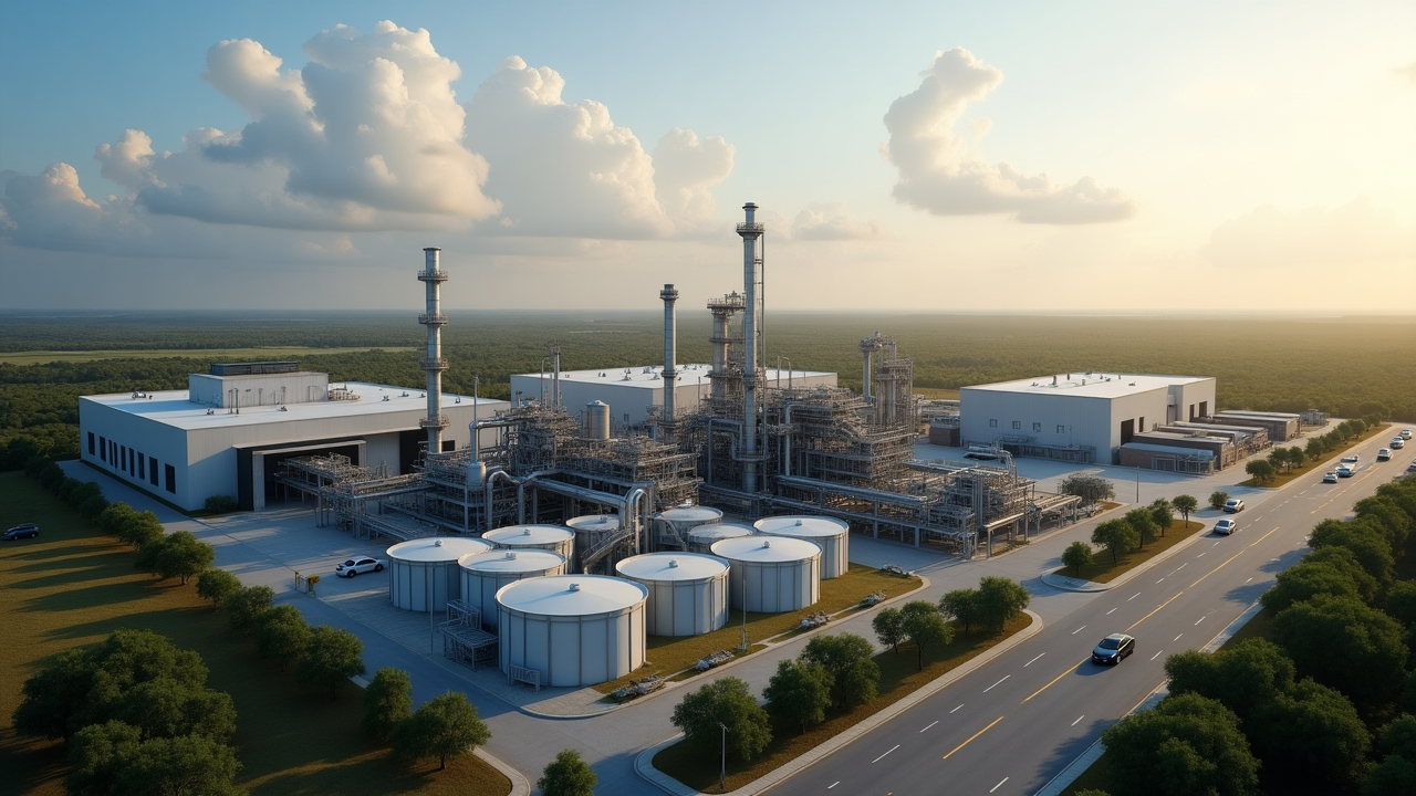 Instalación de producción petrolera en México